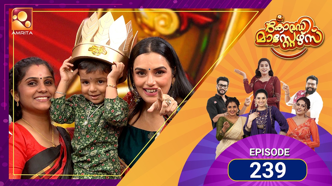 239 Episodes of Laughter! 😂Comedy Masters keeps the fun rolling! | Mon–Wed @ 9 PM | Amrita TV