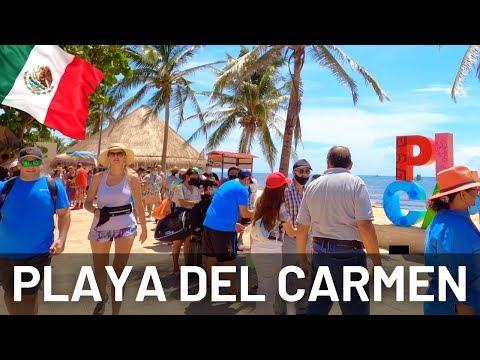 PLAYA DEL CARMEN Mexico 🇲🇽 Walking Tour || 4K Walk in Mexico