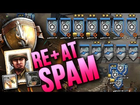 REAR ECHELON + AT GUN SPAM [4v4] [USF] [Port of Hamburg] — Full CoH2 Match