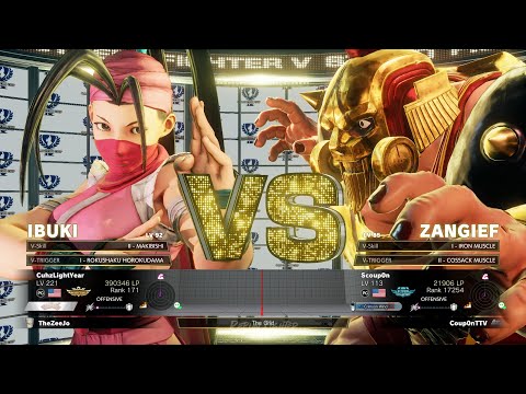 CuhzLightYear (Ibuki) Vs Scoup0n (Zangief) Top Ranked SFV CE
