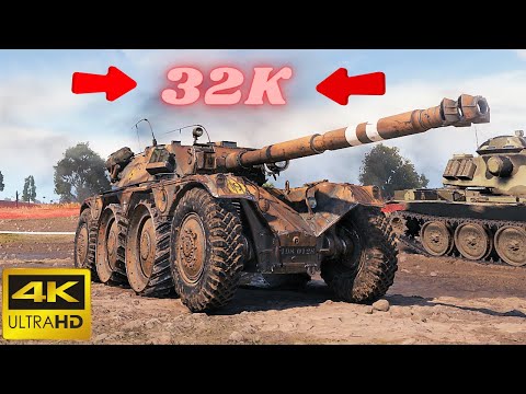 32K Spot Damage Panhard EBR 105 & Panhard EBR 105  World of Tanks Replays ,WOT tank games