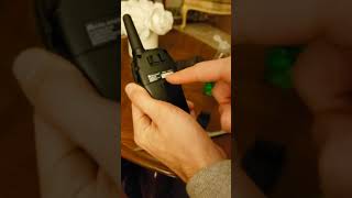 How to open the back of a Midland walkie talkie