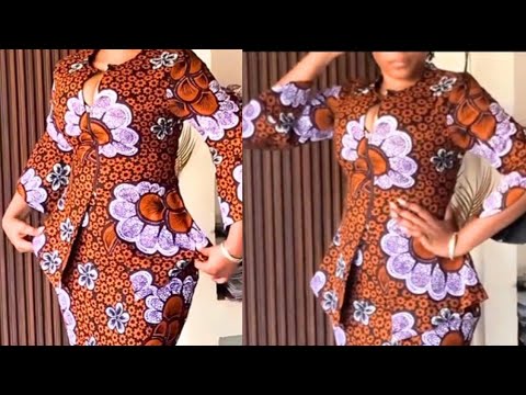 How to cut and sew this stylish Blouse with front slit and zip 