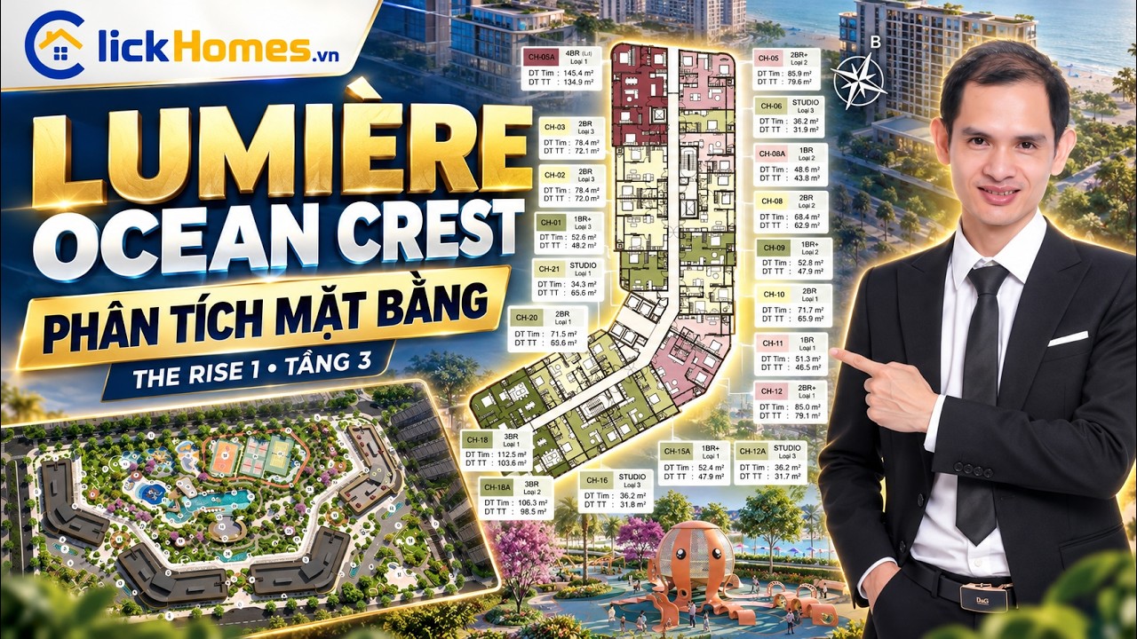 Video mặt bằng LUMIÈRE Ocean Crest: The Rise 1 và 2