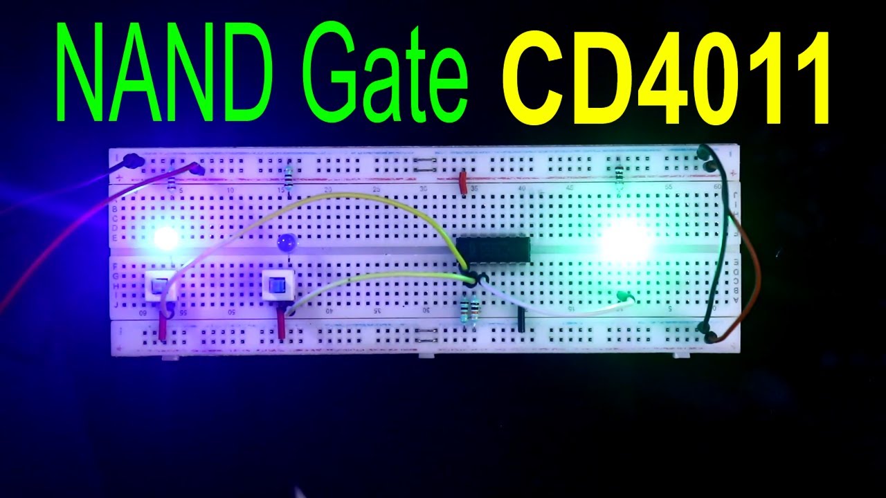 CD4011 | 2 Input NAND Gate IC 4011 | Digital Electronics