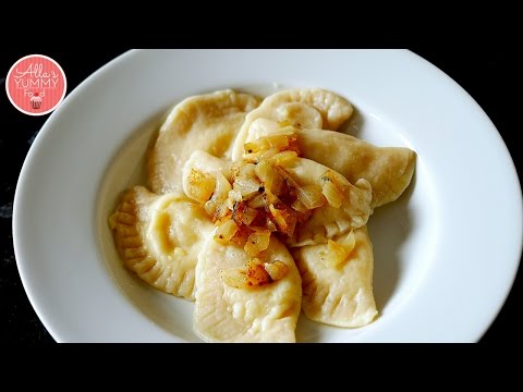 Potato Pierogies with Caramelized Onions | Вареники с картошкой