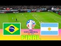 BRAZIL vs ARGENTINA - Copa America 2024 Final | Full Match All Goals | Football Match