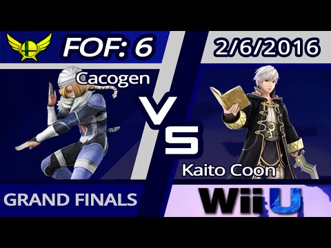 Kaito Coon (Robin) vs. Cacogen (Sheik) | Smash 4 Singles GF | FoF6