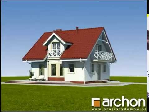 Projekty domów ARCHON+ Dom w rododendronach - animacja