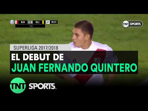 Así fue el debut de Juan Fernando Quintero en River Plate