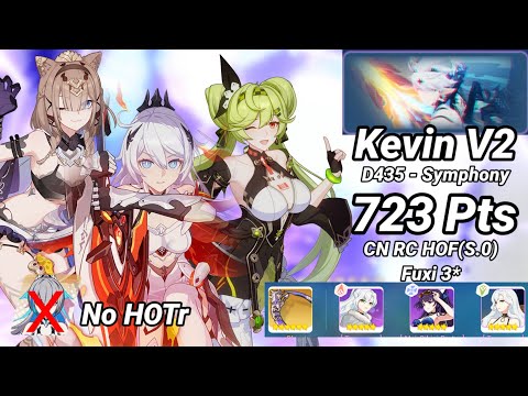 No HOTr | Redlotus D435: Kevin V2 (Symphony) 723 Pts - CN RC HOF(S.0) Fuxi 3* | Honkai 6.5