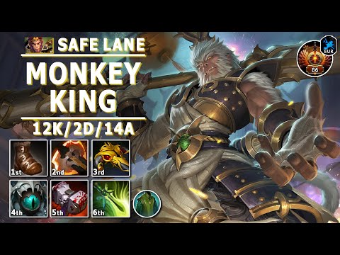 Monkey King Safe Lane Carry | 7.31c | Pos 1 MK Guide | Dota 2 Immortal Gameplay