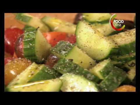 Healthy Recipes low cal - Tomato Cucumber Salad - 5 Ingredient Fix - easy quick to cook