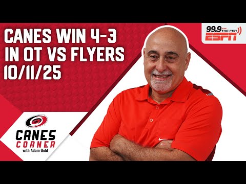 Canes survive OT on Jarvis game winner over Flyers