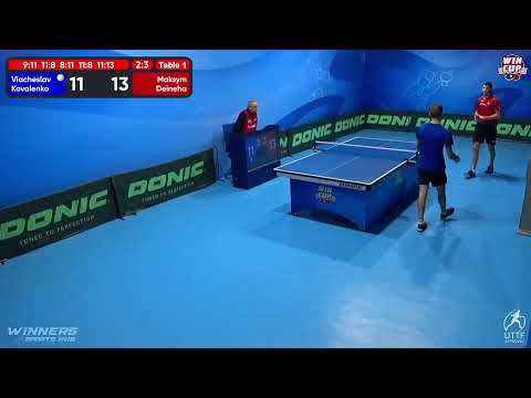 16:30 Viacheslav Kovalenko 2 - 3 Maksym Deineha West 3 WIN CUP 11.12.2022 | TABLE TENNIS WINCUP