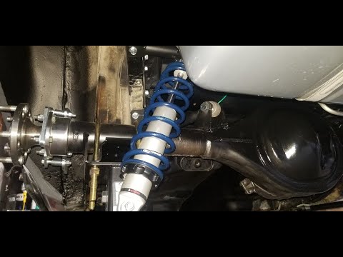 1971 Chevy Nova X body, Rear suspension.Ridetech 4-link adjustable coilover.
