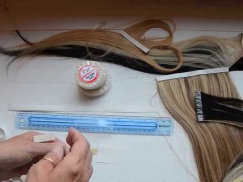 HOW-TO MAKE A SINGLE SIDED TAPE HAIR EXTENSION BY HAIR...