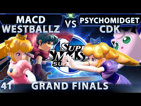 SSS 41 - MacD & Westballz (Red) Vs. PsychoMidget & CDK (Blue) SSBM Grand Finals - Smash Melee