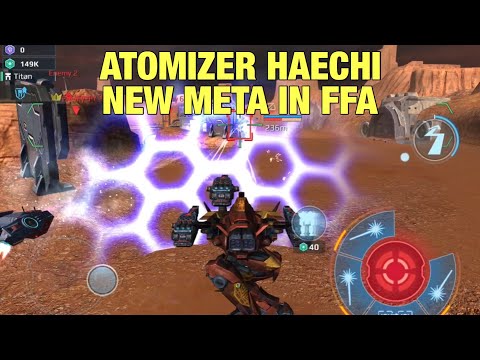 Atomizer Haechi Destroying Meta Bots in FFA | War Robots Gameplay Champion League F2P