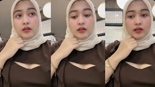 Download lagu LIVE HIJAB CANTIK AMRHINARASYA, BLUNDER SAAT BENERIN HIJAB, BOBANYA  TERLIHAT BESAR mp3