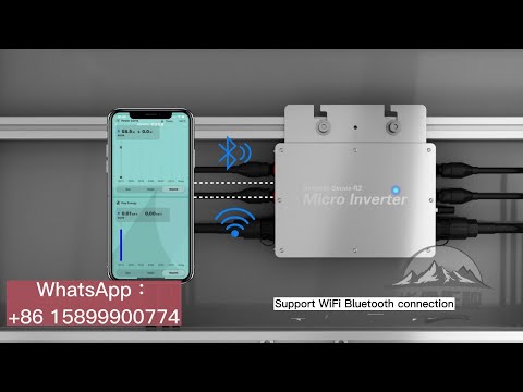 Solar panels Grid Tie Micro Inverter Waterproof  MPPT   WVC Installation process and instructions