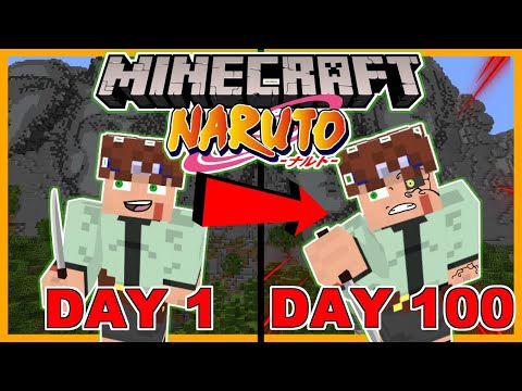 I Survived 100 Days in the Naruto Anime Mod for Minecraft! With a Custom Story!