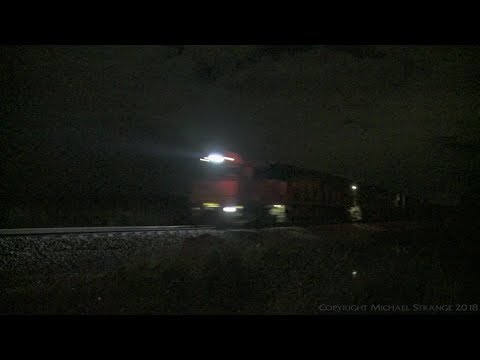 6MA5, Container Train At Night - PoathTV Australian Railways