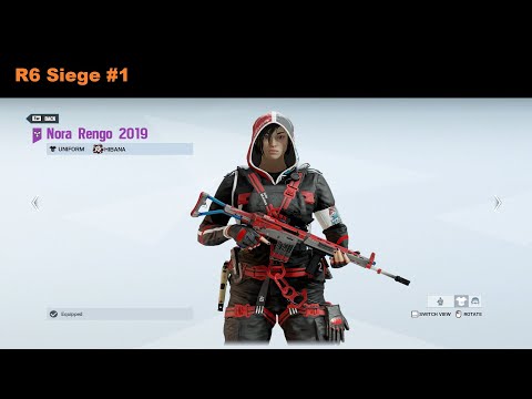 Nora Rengo 2019 (Hibana Skin Set) Showcase - Rainbow Six Siege #1