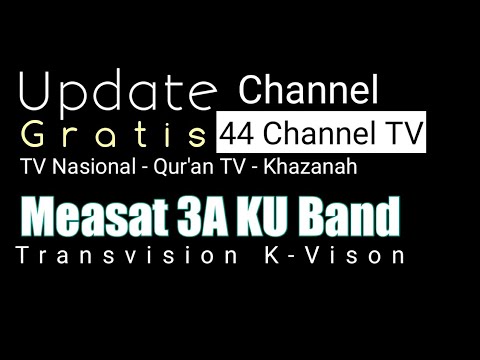 Channel FTA Measat 3 Ku Band Update 2018