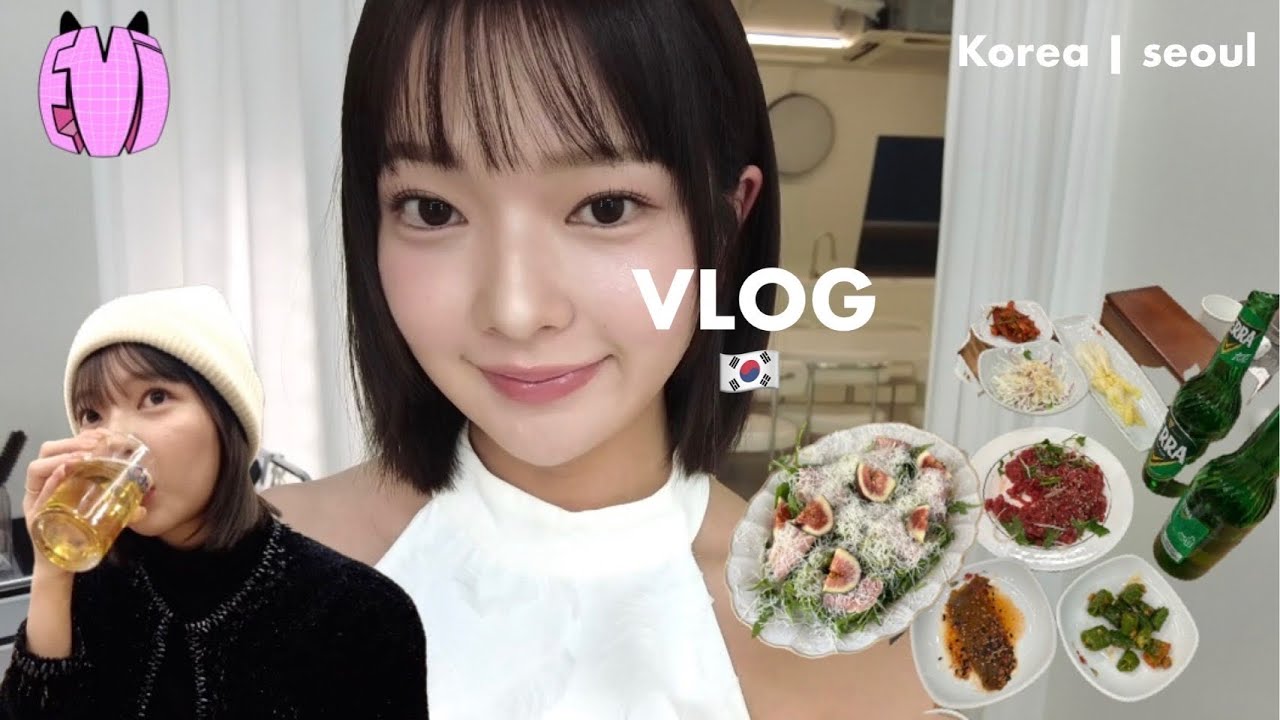 VLOG , in Korea | seoul 🇰🇷1泊2日韓国出張旅での食べすぎ記録
