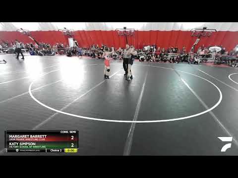 97 Lbs Cons. Semi - Katy Simpson, Victory School Of Wrestling Vs Margaret Barrett, Sauk Prairie Wr