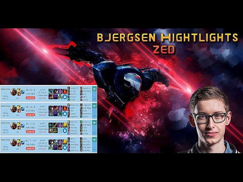 bjergsen zed (TSM) - Stream Highlights  - League of Legends  (LOL)