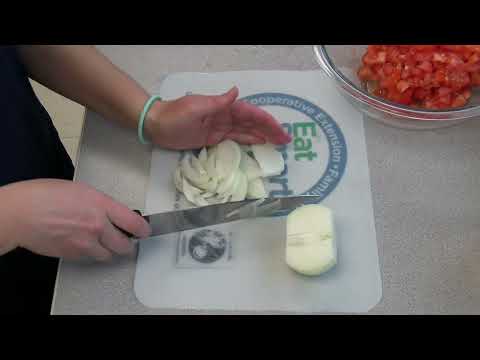 Summer Vegetable Salsa Recipe Demonstration