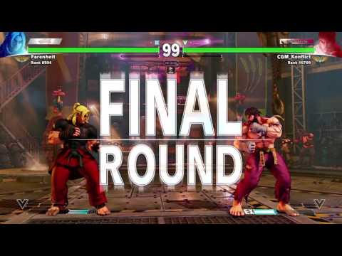 SFV Farenheit (Ken) Vs CGM Konflict (Ryu) Ranked match