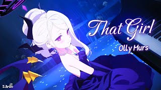 Download lagu That Girl - Olly Murs [ Lyrics // Speed Up ] | Hina (Dress) - Blue Archive Live2D mp3