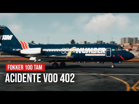 Acidente com o Fokker 100 da TAM - O acidente que parou São Paulo - Voo 402 (Simulação)