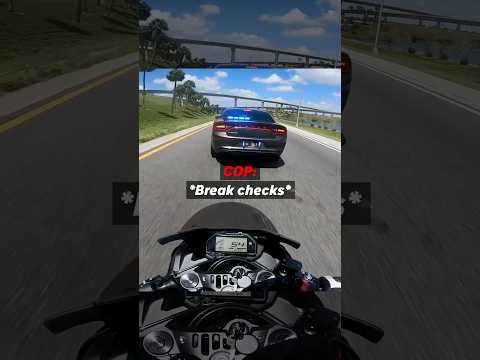 Biker Slams Into Undercover Cop After Sudden Brake Check!