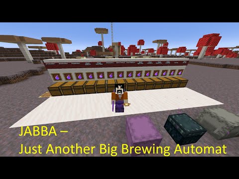 JABBA - Just Another Big Brewing Automat (1-wide tileable, compact, Minecraft Survival Java 1.16+)