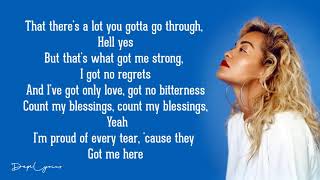 Rita Ora  - Grateful (Lyrics) 🎵