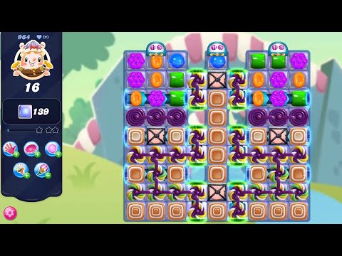 Candy Crush Saga LEVEL 964 NO BOOSTERS™ (selective redesign)