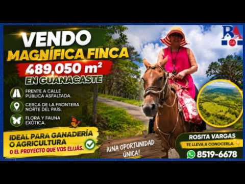 Finca en Venta La Cruz Guanacaste | 489,050 m² Ganadera – Bienes Adjudicados CR