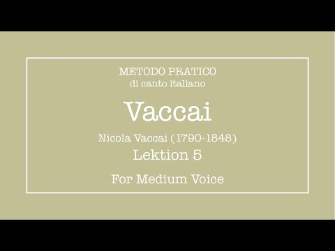 Vaccai - Lesson 5 - Medium