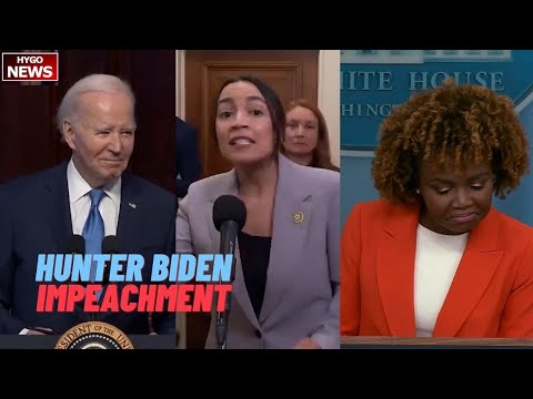 Biden 'gonna ask press to step out' not answer Hunter, Impeachment; AOC: Not A Single Witness