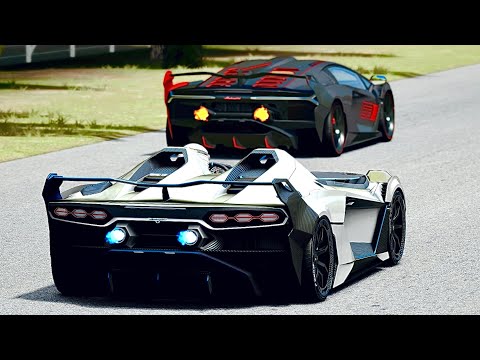 Lamborghini SC20 2021 vs Lamborghini Alston SC18 at Old Monza