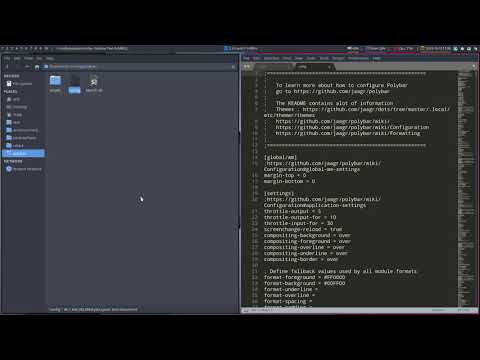 ArcoLinux 1122 : change polybar on Herbstluftwm - polybar is for any tiling window manager