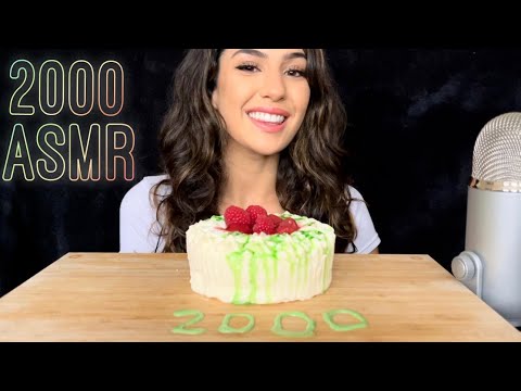ASMR 2K CELEBRATION CAKE + ANSWERING YOUR QUESTIONS (Q&A) *Kitone ASMR*