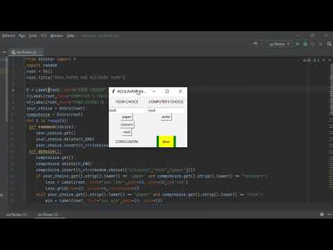 Rock Paper And Scissors With Tkinter Python Simple Coding Helpucode