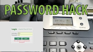 Yealink Sip Phone Reset Factory Password - Hack - Locked Out