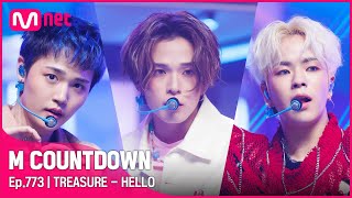 '최초 공개' 유쾌 바이브 'TREASURE (트레저)'의 'HELLO' 무대 #엠카운트다운 EP.773 | Mnet 221006 방송