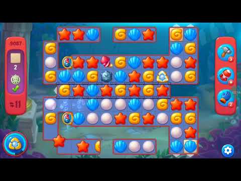 Fishdom Hard Level 9087 (with Double Lightning Booster) @choraelmin